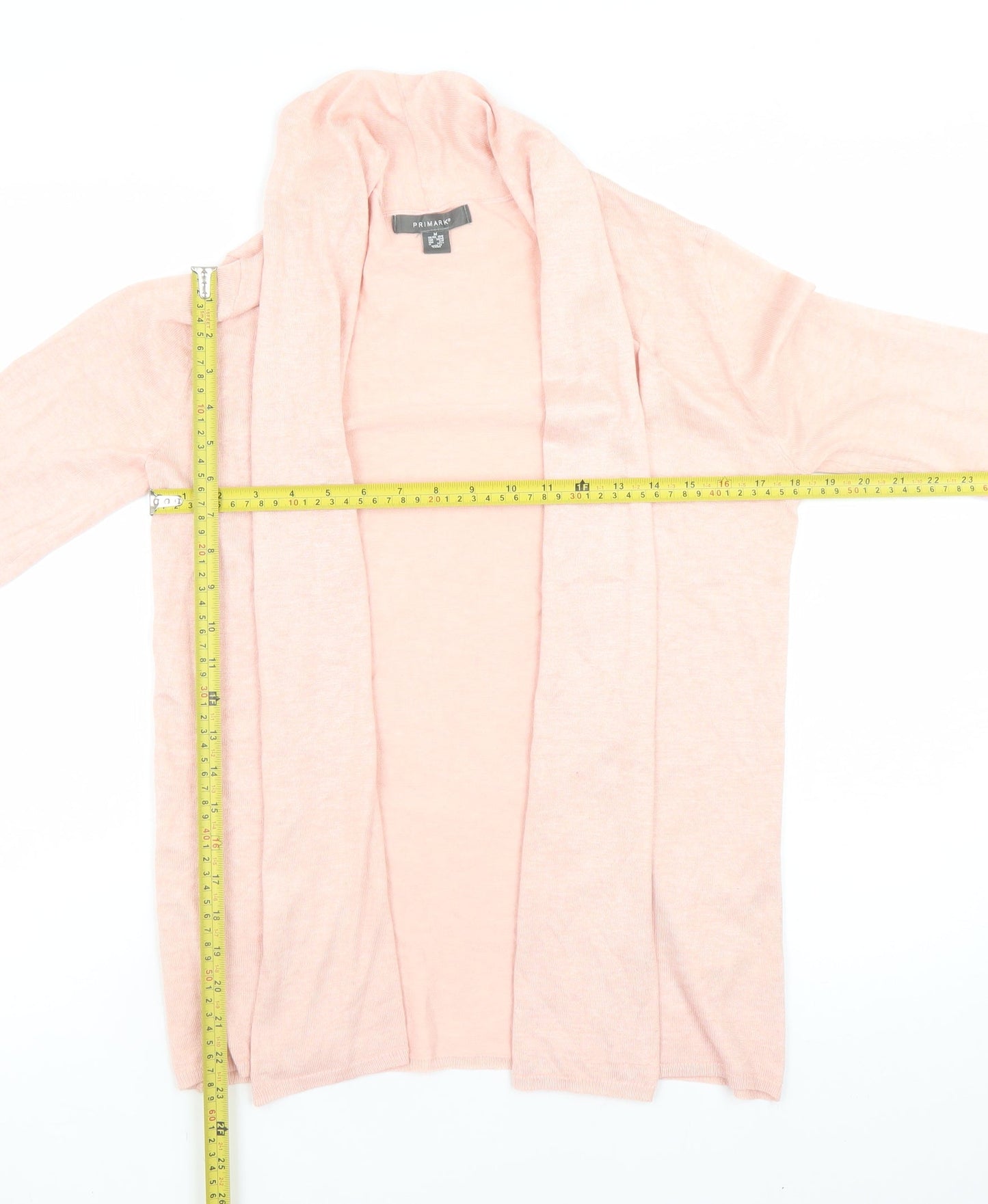 Primark Women’s Pink Knit Open Long Sleeve Cardigan M UK 10/12