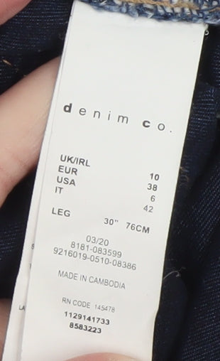 Denim Co Women Blue Size 10 Skinny Stretch Jeans 30in Leg