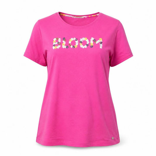 Rebelle by Pastunette Women's Pink Organic Cotton Bloom T-Shirt Size 18