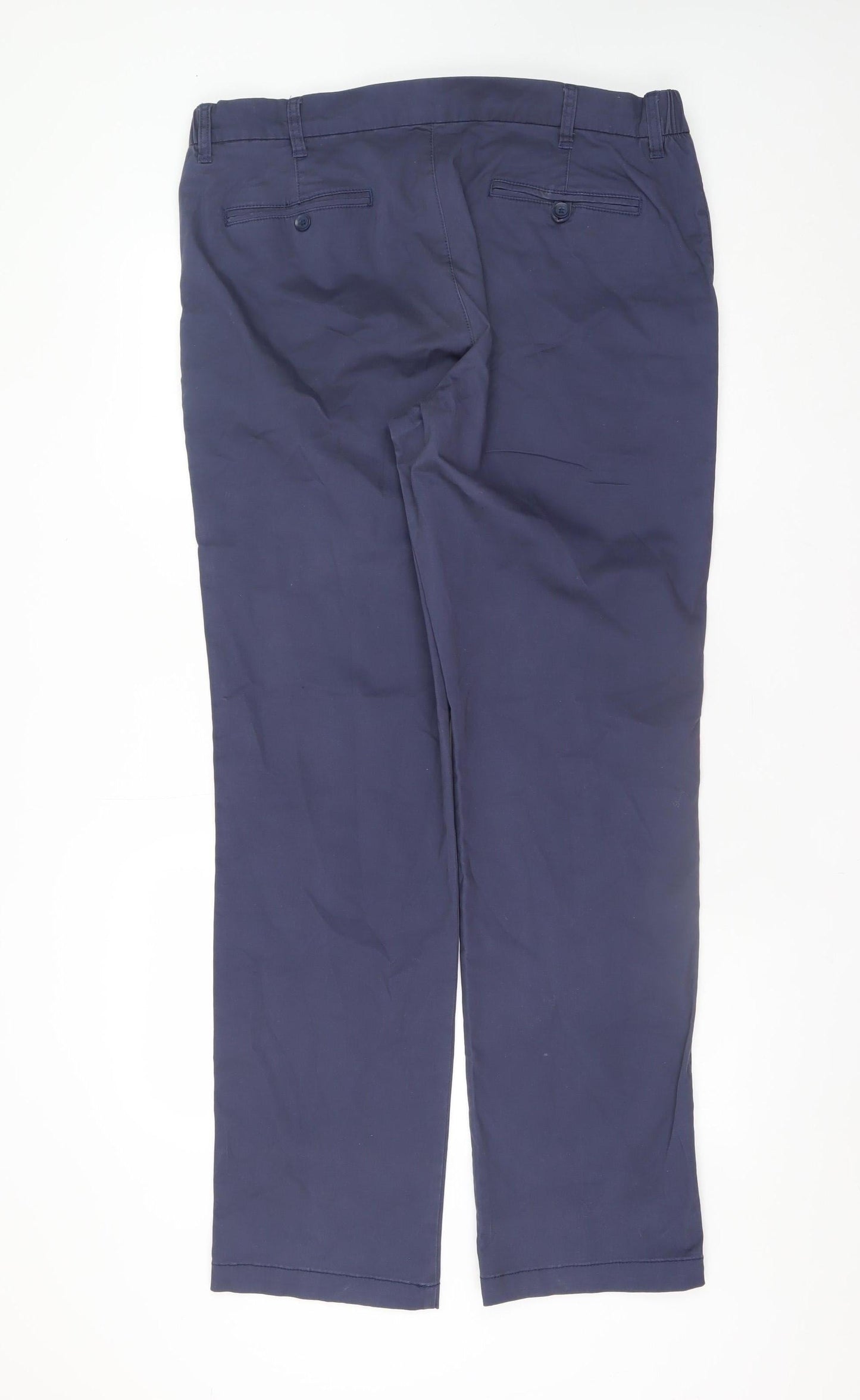 Dunnes Stores Men’s Blue Chino Trousers 36W 33L Cotton Stretch