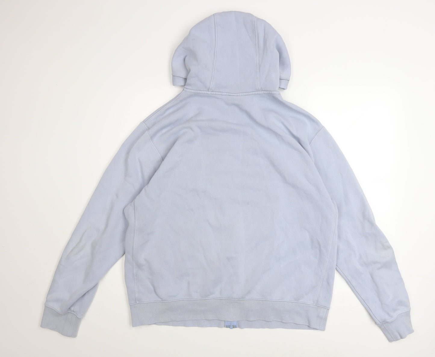 Nike Men's Blue Full Zip Hoodie L Logo Sportswear