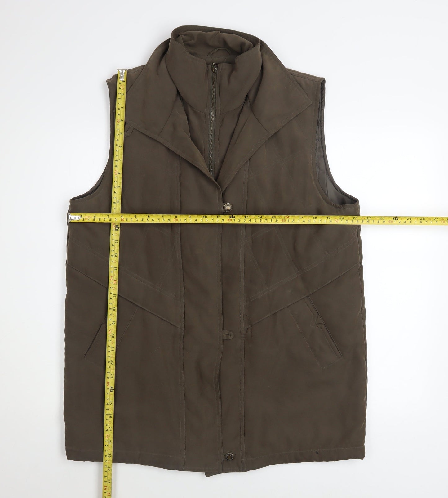 d.e.c.k. by Decollage Mens Brown L Padded Bodywarmer Waistcoat