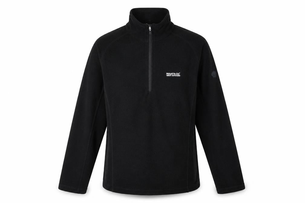 Regatta Men’s Black Fleece 1/4 Zip Pullover Sweatshirt Size M