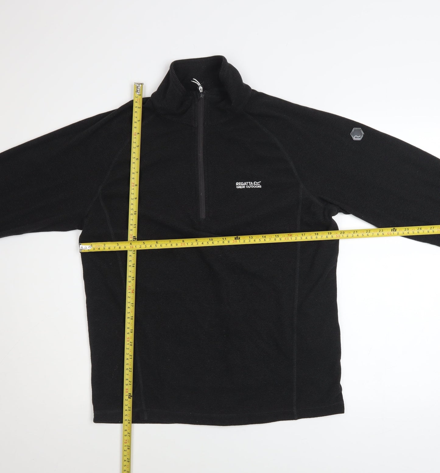 Regatta Men’s Black Fleece 1/4 Zip Pullover Sweatshirt Size M