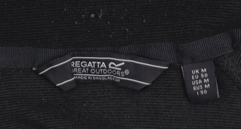 Regatta Men’s Black Fleece 1/4 Zip Pullover Sweatshirt Size M