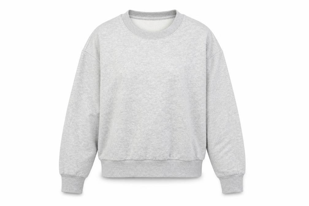 Weekday Women Grey XS Pullover Sweatshirt Cotton Blend Casual