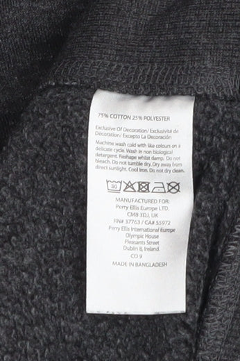 Original Penguin Men's Grey 1/4 Zip Mock Neck Sweatshirt Size L
