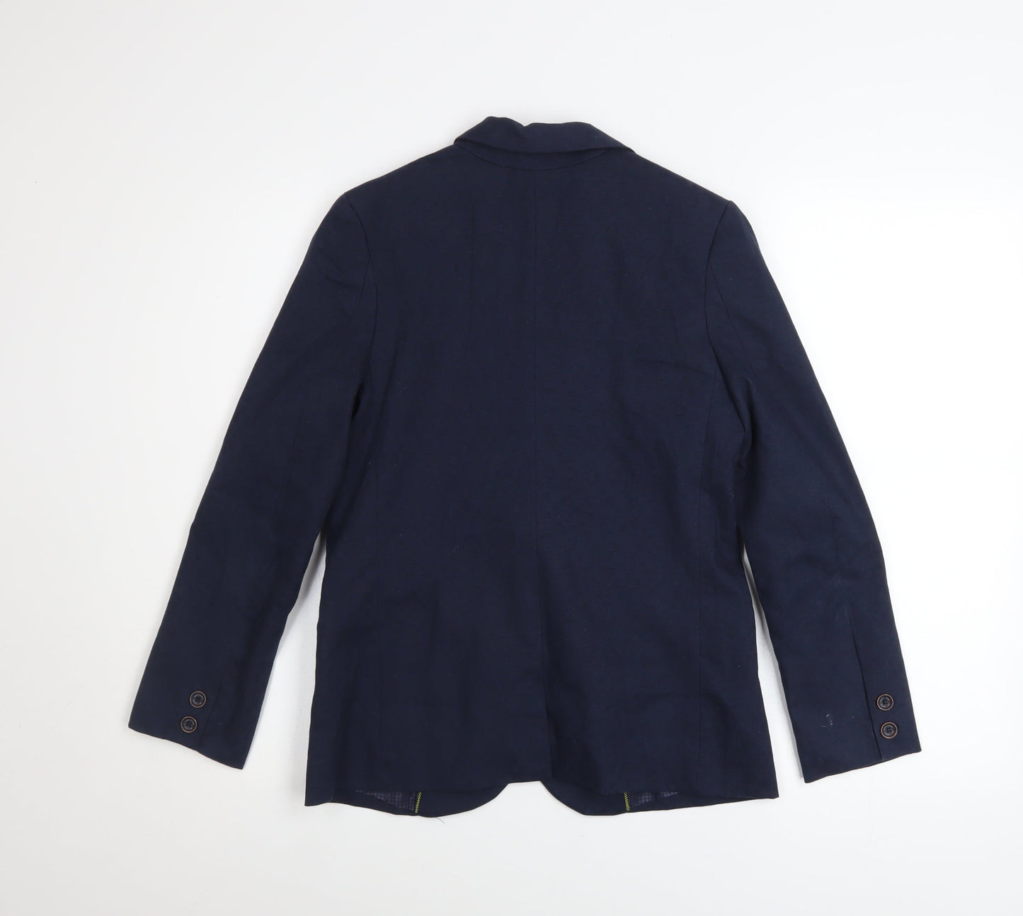 Nukutavake Teens Blue Cotton Blazer Jacket Size 12 Regular