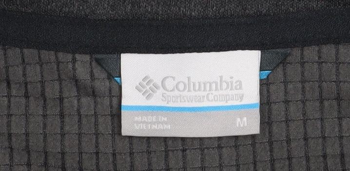 Columbia Men’s Grey Softshell Jacket M Full Zip Lightweight Outdoor