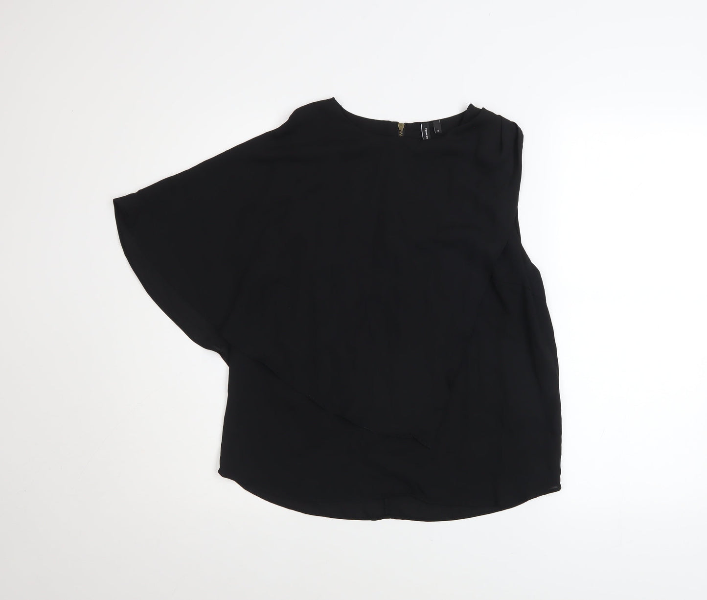 Vero Moda Women’s Black Asymmetrical Chiffon Wrap Blouse Size M
