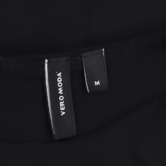 Vero Moda Women’s Black Asymmetrical Chiffon Wrap Blouse Size M