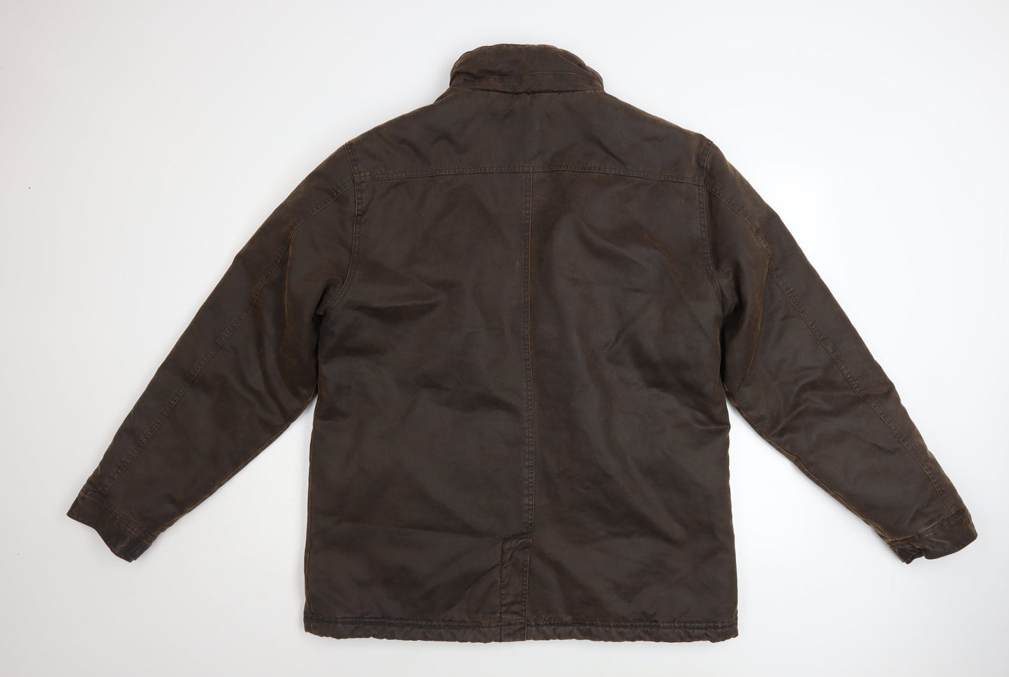 Weird Fish Men’s Brown Cotton Blend Water Resistant Jacket M
