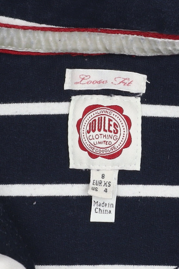 Joules Women Navy Size 8 1/2 Zip Fleece Pullover Sweatshirt