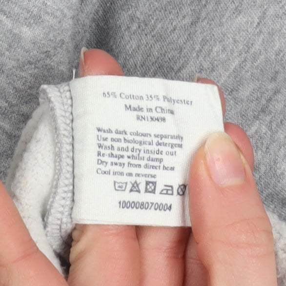 Jack Wills Men’s Grey Full Zip Hoodie M Cotton Blend