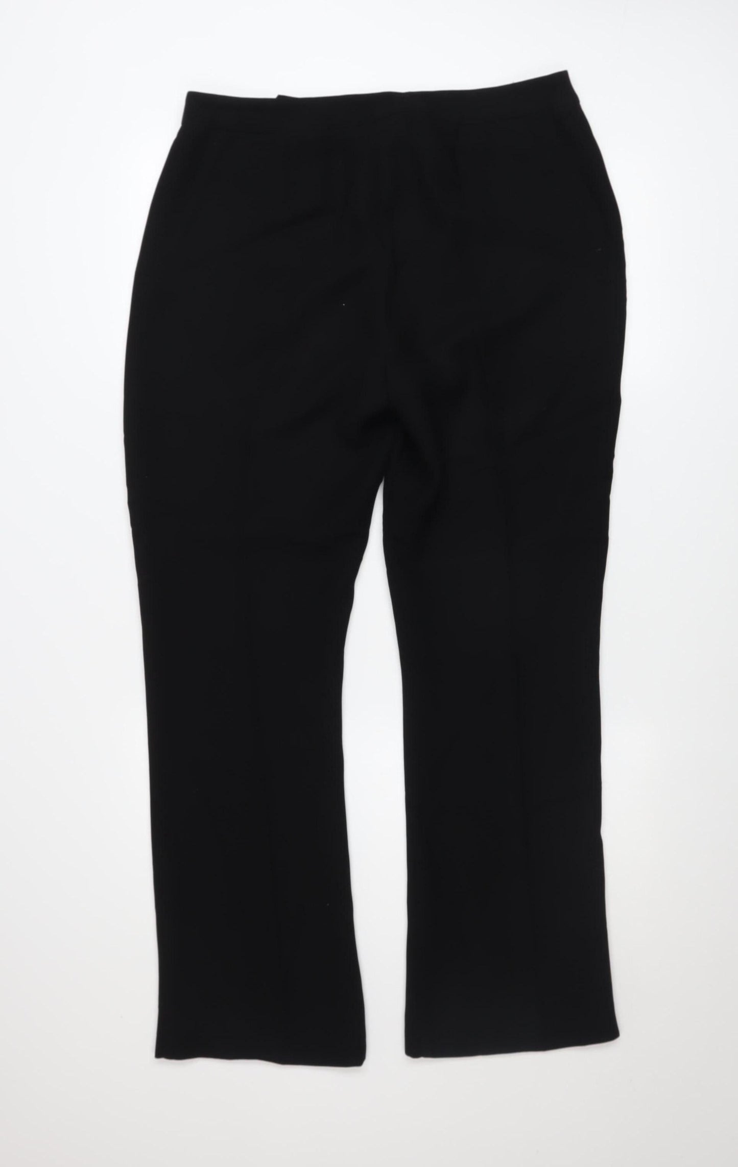 Dorothy Perkins Womens Black Straight Leg Trousers Size 14 Polyester Workwear
