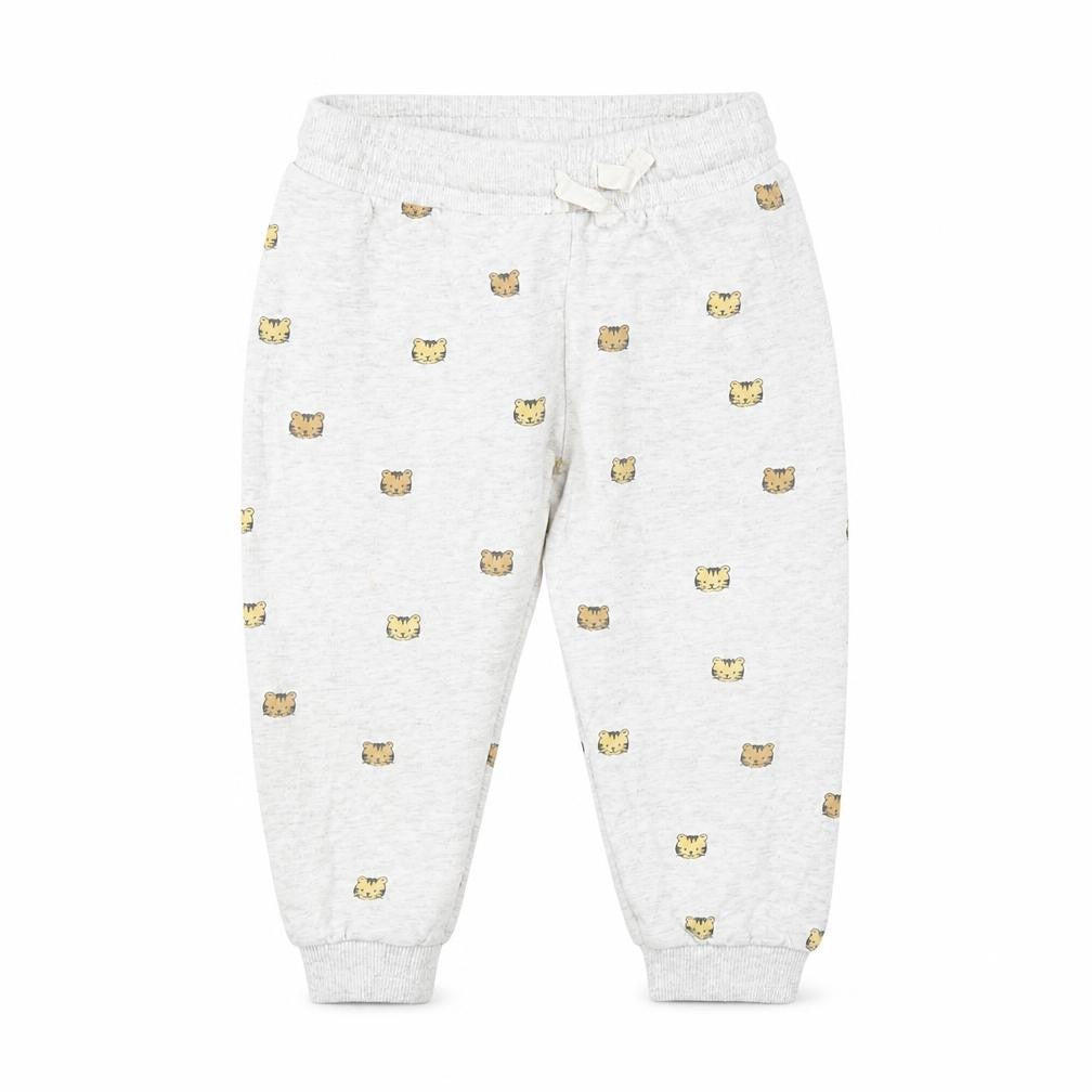 H&M Unisex Baby Grey Bear Print Cotton Jogger Trousers 18-24 Months
