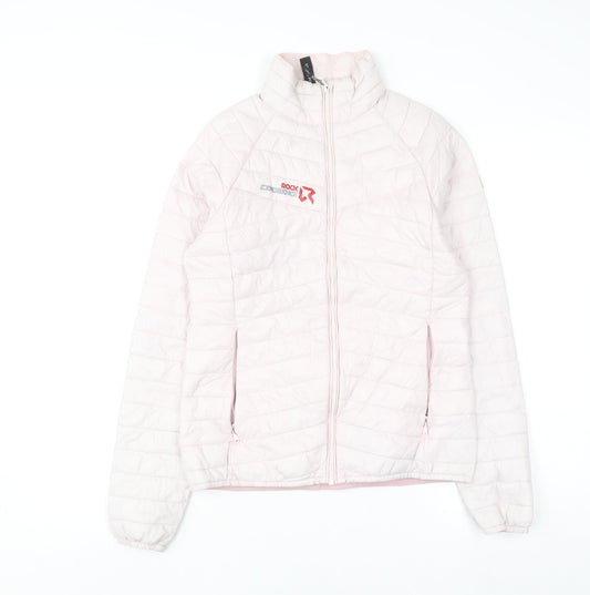 Rock Experience Womens Pink Puffer Jacket S Lightweight Quilted Outdoor