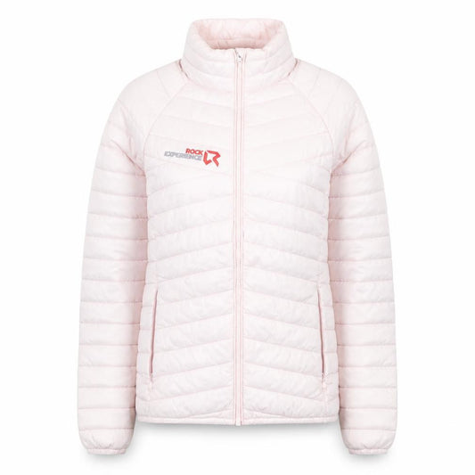 Rock Experience Womens Pink Puffer Jacket S Lightweight Quilted Outdoor