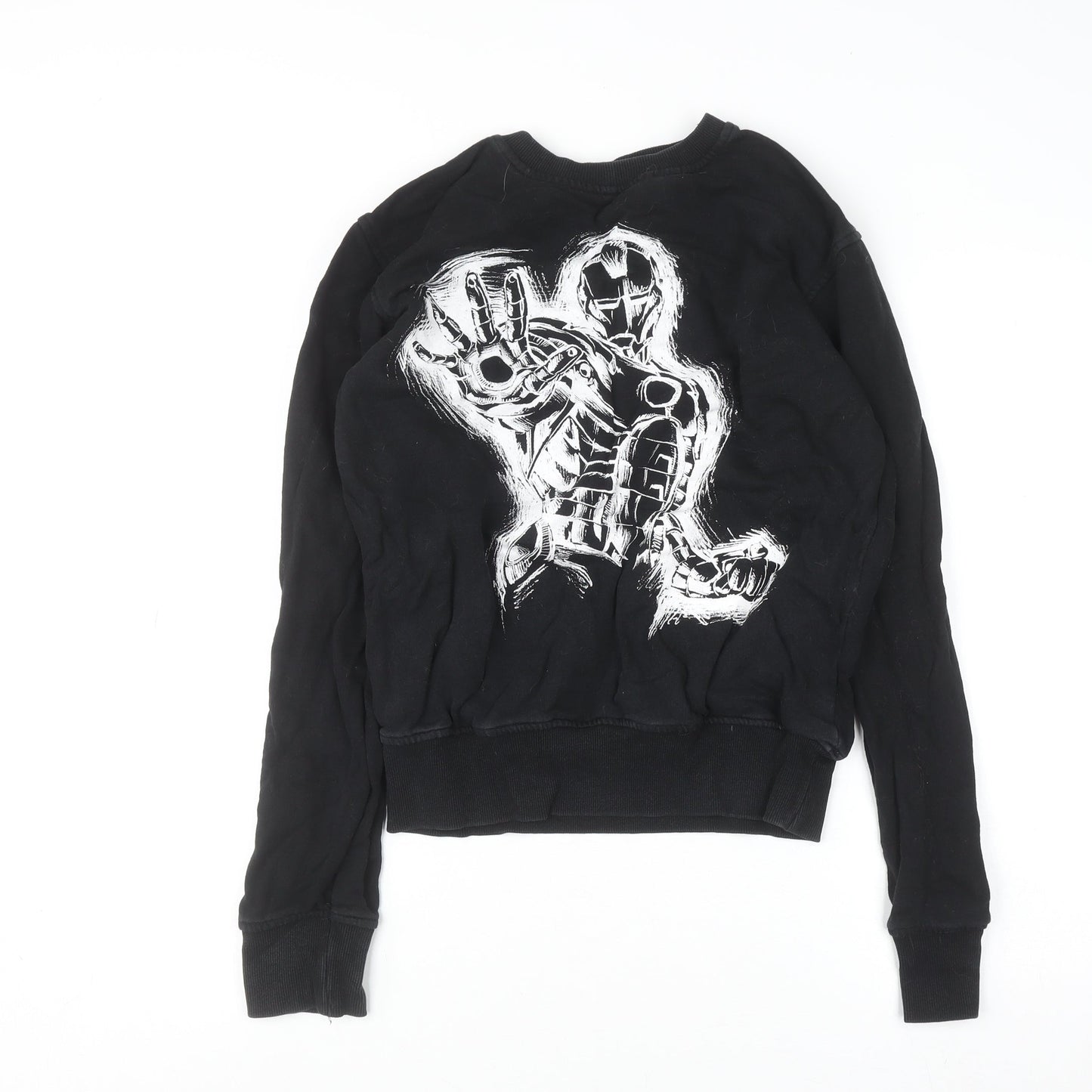 Marvel Comics Men's Black Iron Man Graphic Sweatshirt Size S