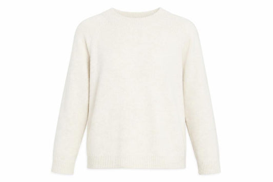 Vero Moda Women Beige Crew Neck Long Sleeve Pullover Jumper Size M