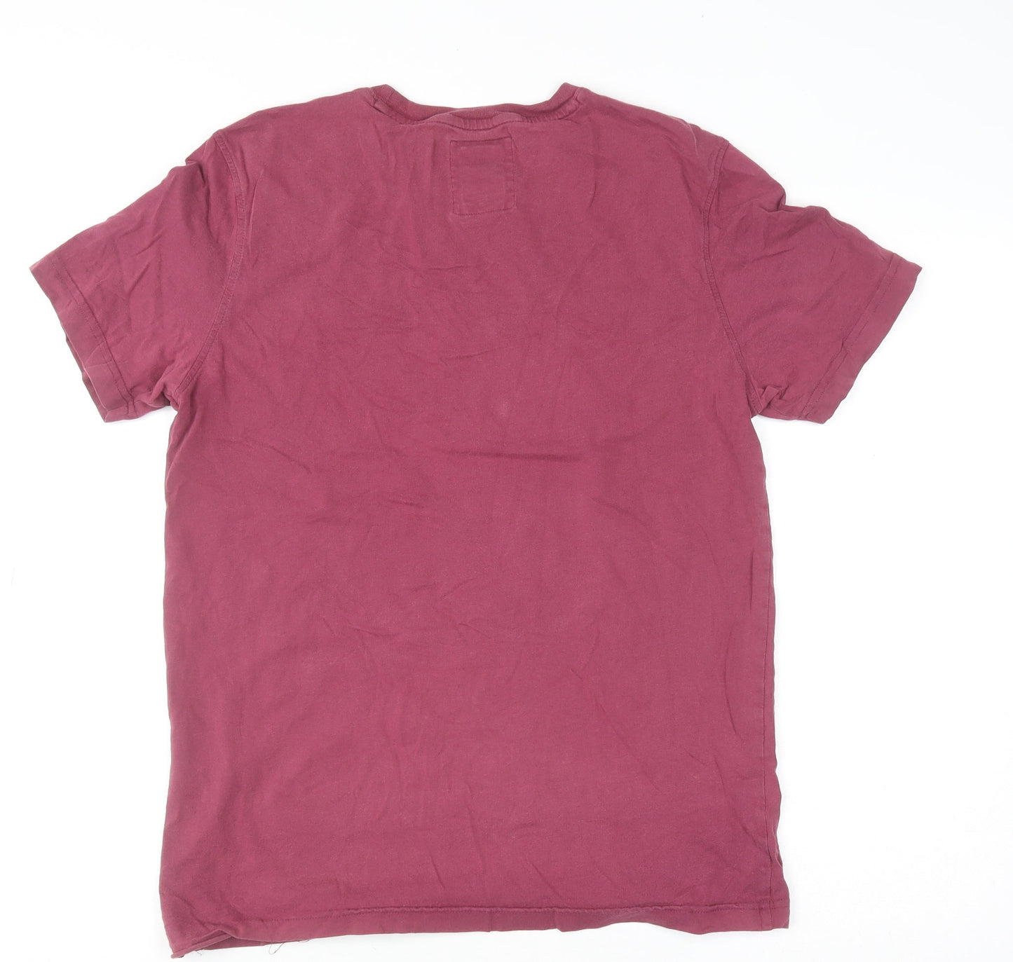 Crew Clothing Co. Men's Red Crew Neck Short Sleeve Cotton T-Shirt Size M