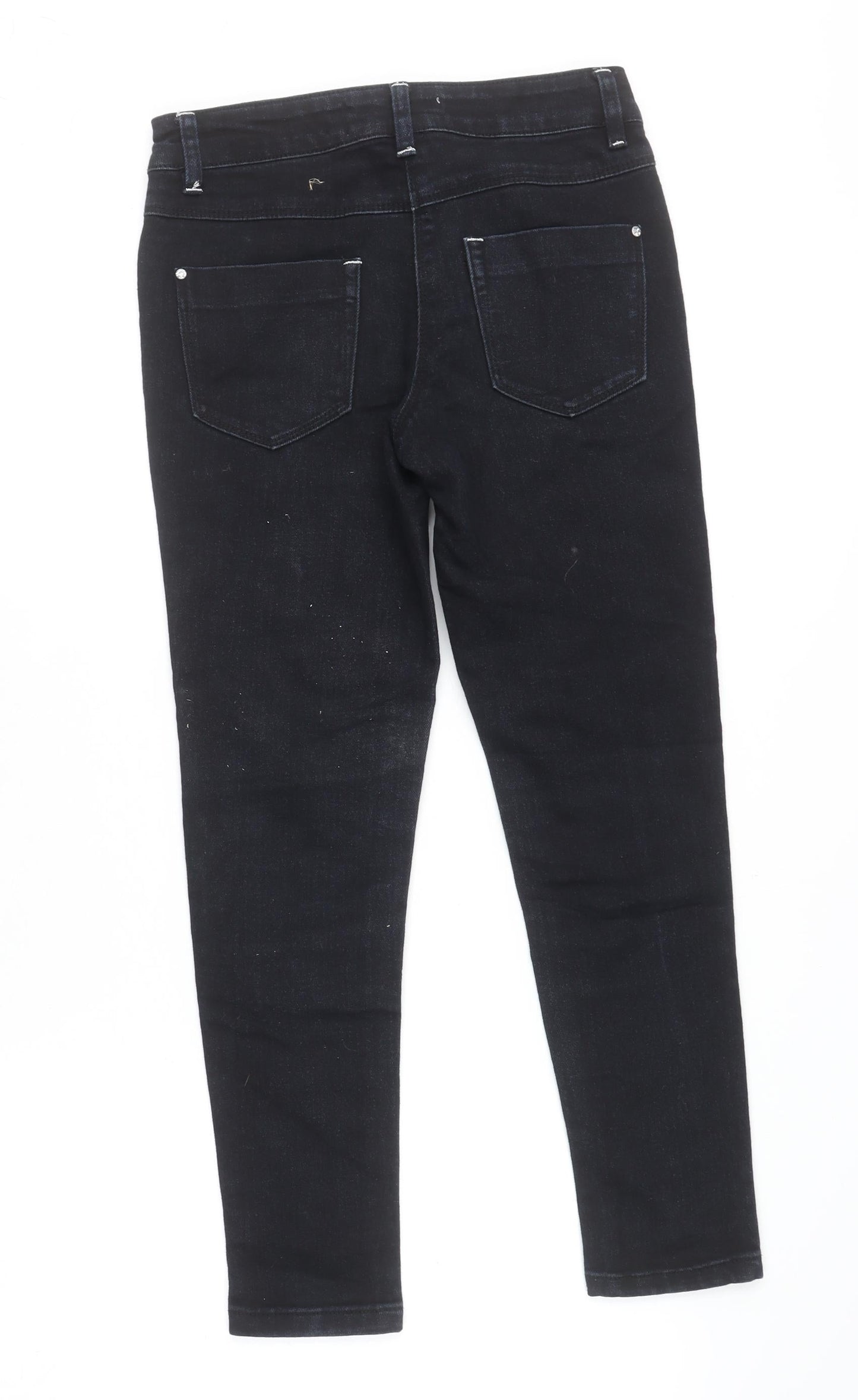 St. Bernard for Dunnes Girls Black Studded Skinny Stretch Jeans 10-11 Years