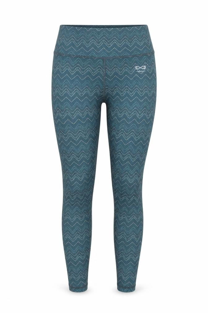 Raqwear Women's Blue Geometric Yoga Leggings Size S