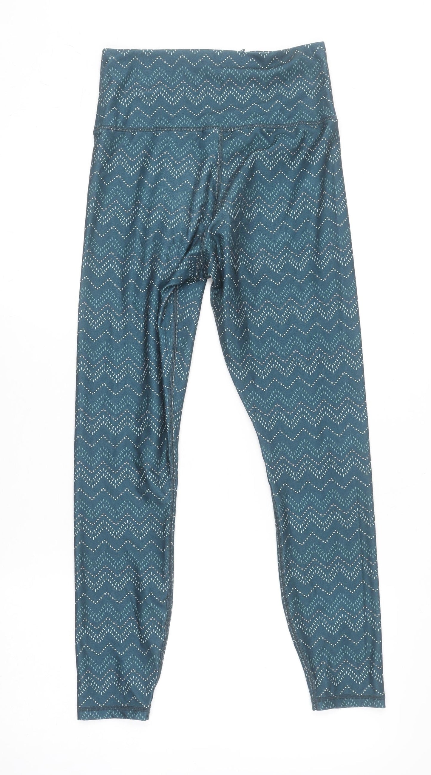 Raqwear Women's Blue Geometric Yoga Leggings Size S