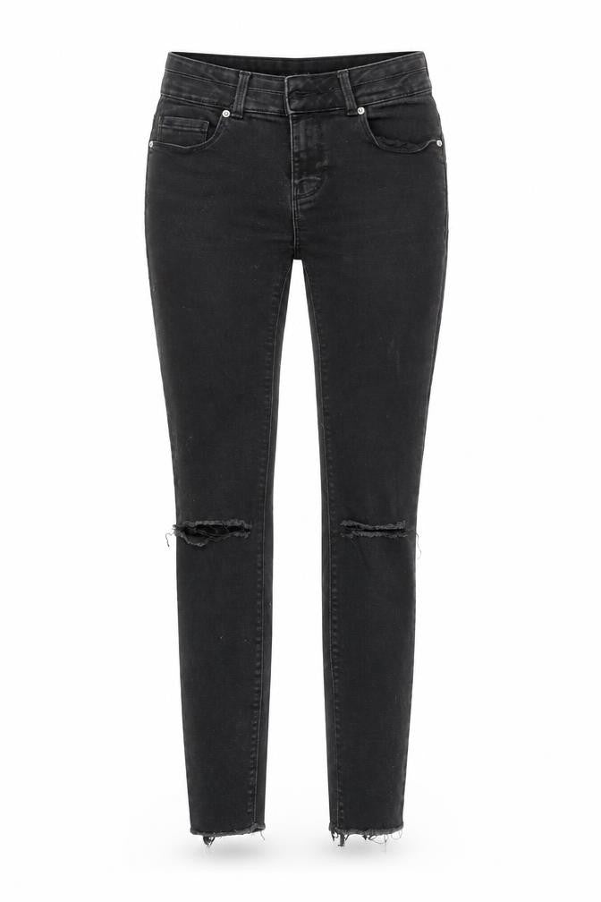 FB Sister Women's Black Skinny Distressed Stretch Jeans Size S