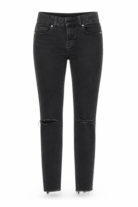 FB Sister Women's Black Skinny Distressed Stretch Jeans Size S