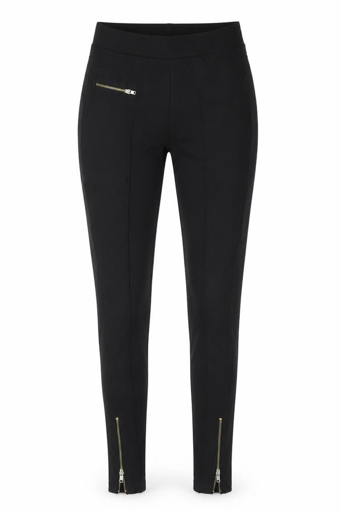 Pull & Bear Women's Black Stretch Zip Jeggings Size S