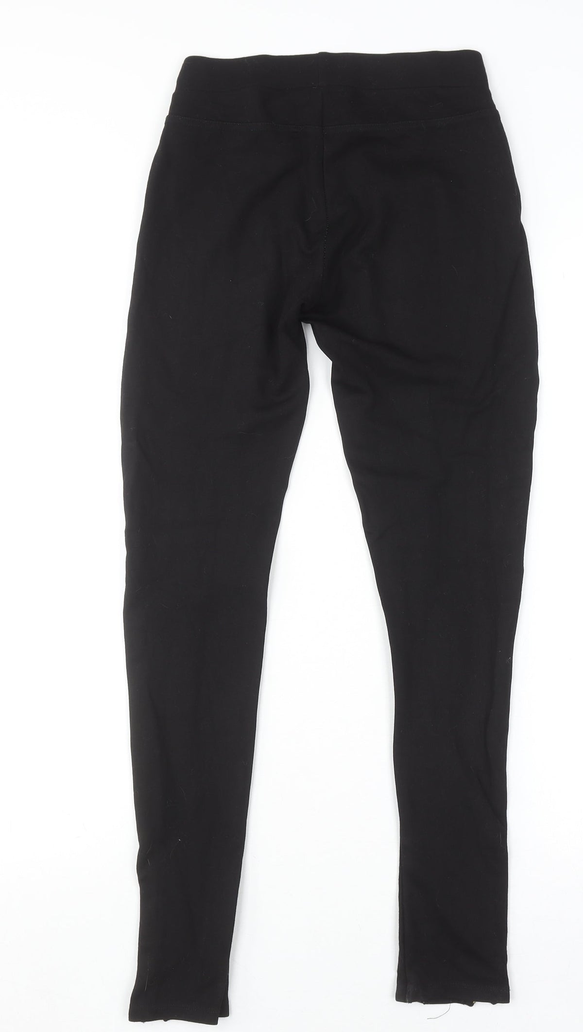 Pull & Bear Women's Black Stretch Zip Jeggings Size S