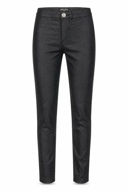 Denim Club Women's Black Size 10 Glitter Jegging Stretch Slim Trousers