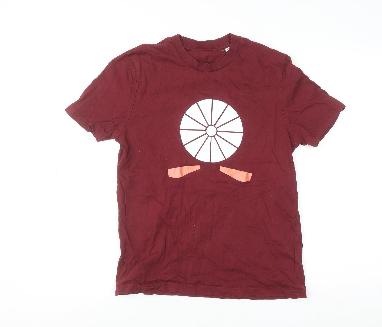 Stanley/Stella Men's Red Graphic Print Organic Cotton T-Shirt XS
