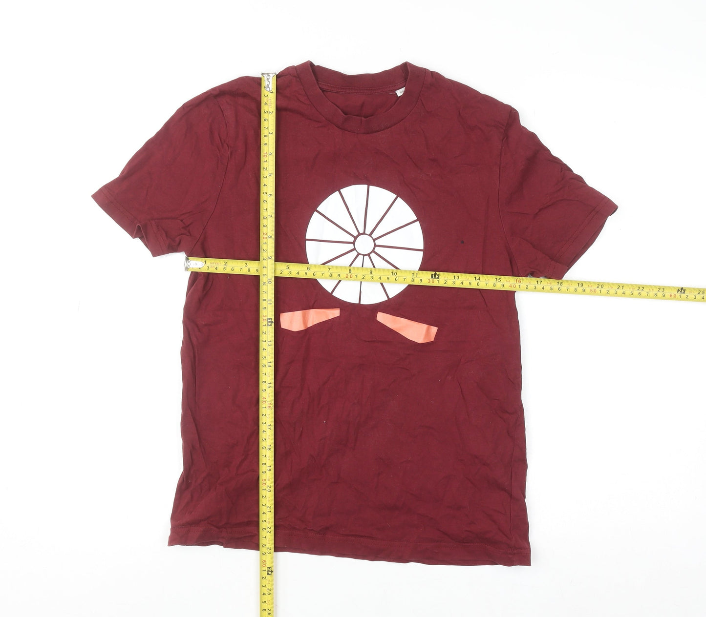 Stanley/Stella Men's Red Graphic Print Organic Cotton T-Shirt XS