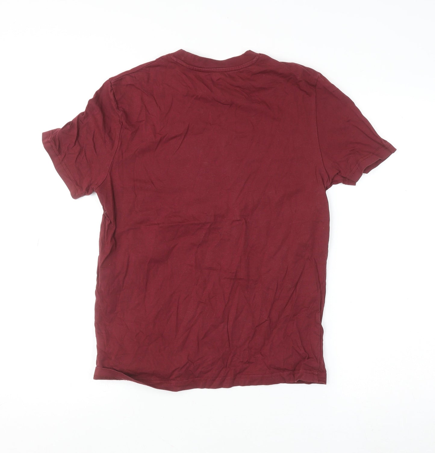 Stanley/Stella Men's Red Graphic Print Organic Cotton T-Shirt XS