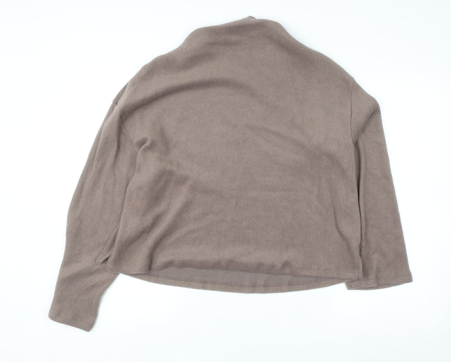 Dunnes Women Mocha Long Sleeve Jumper L Polyester Blend Knit
