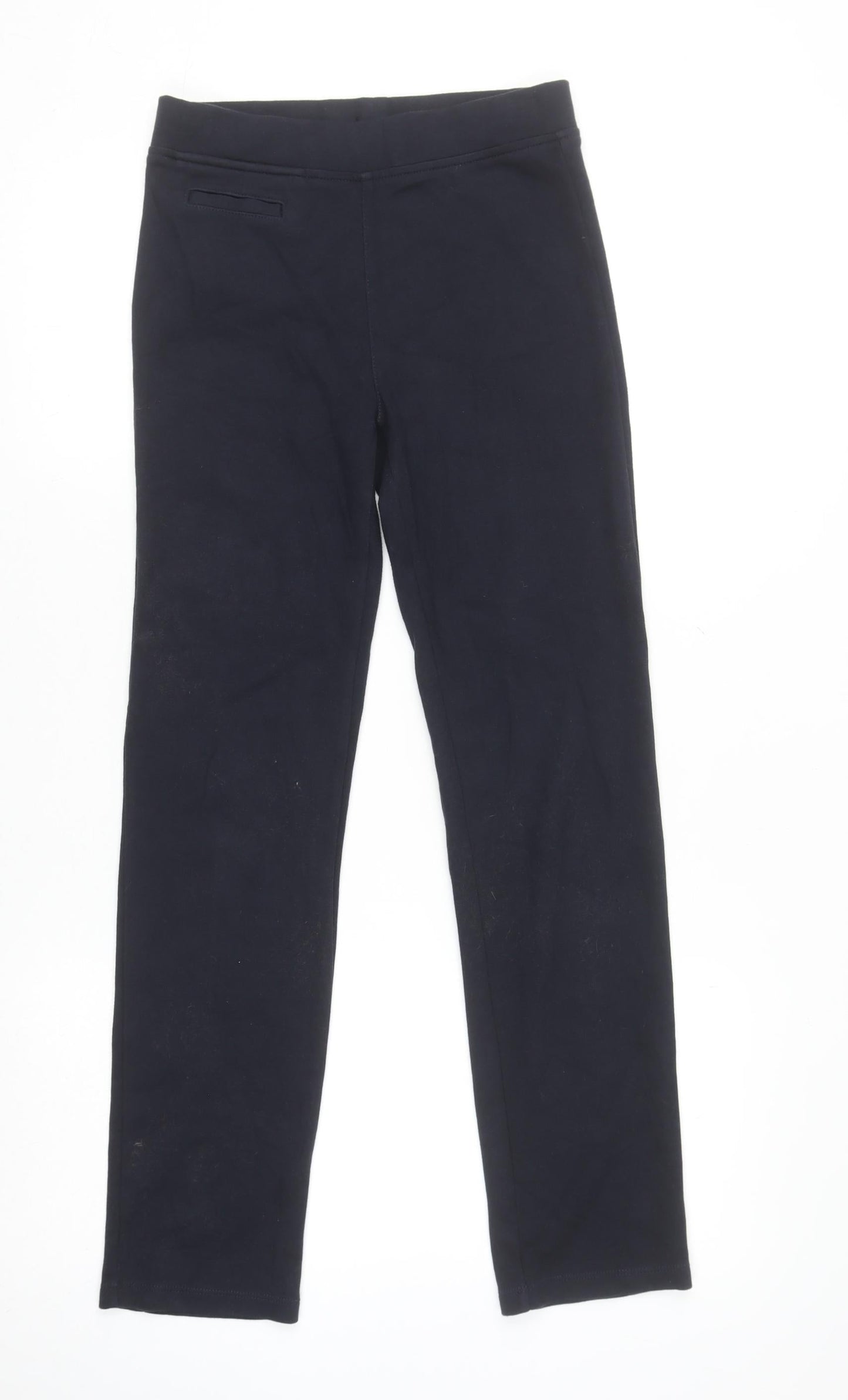 St. Bernard for Dunnes Stores Girls Black Slim Fit Trousers 12-13 Years Cotton Blend