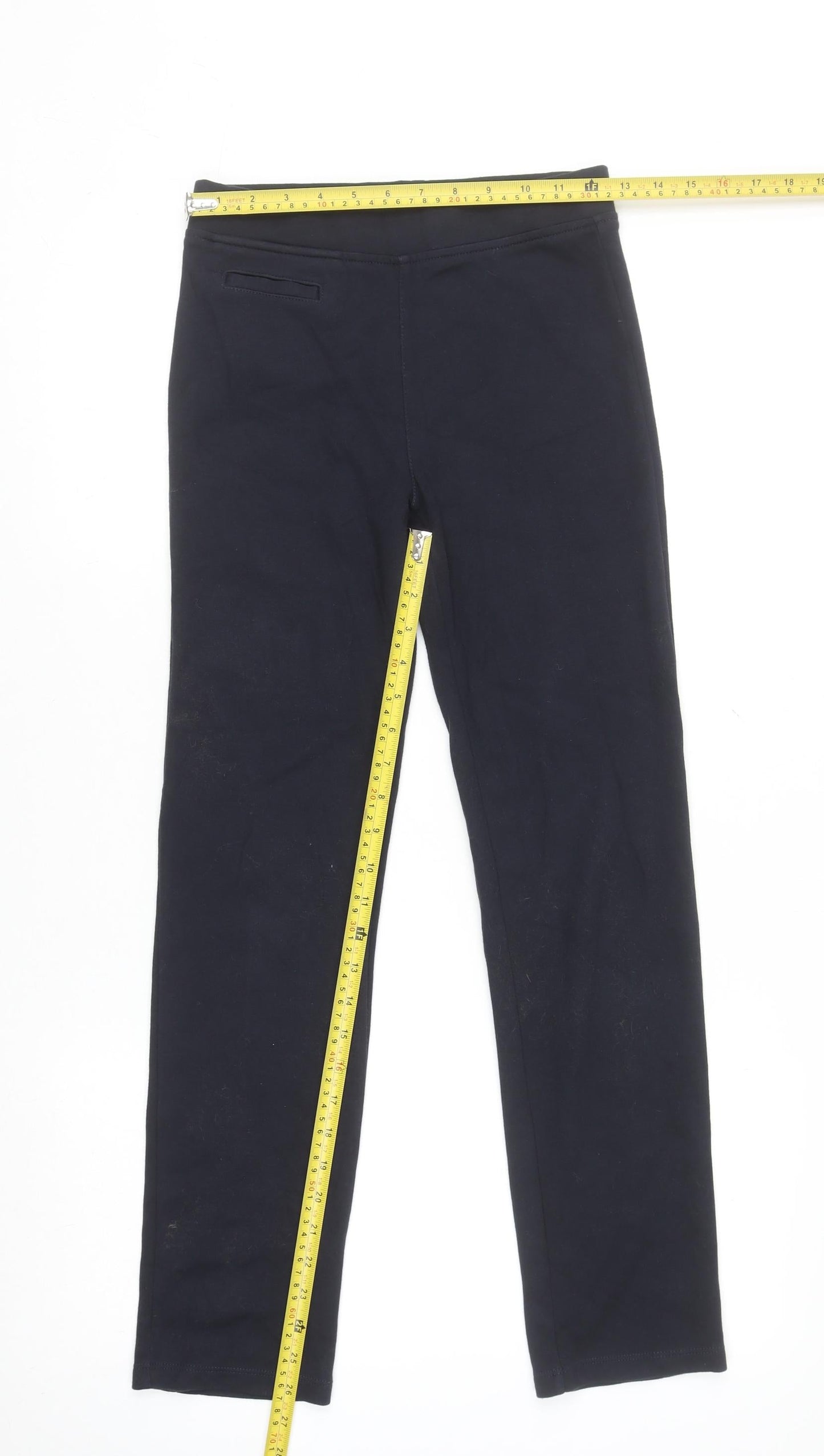St. Bernard for Dunnes Stores Girls Black Slim Fit Trousers 12-13 Years Cotton Blend