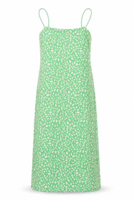 Zara Women Green Geometric Slip Midi Dress Size 8