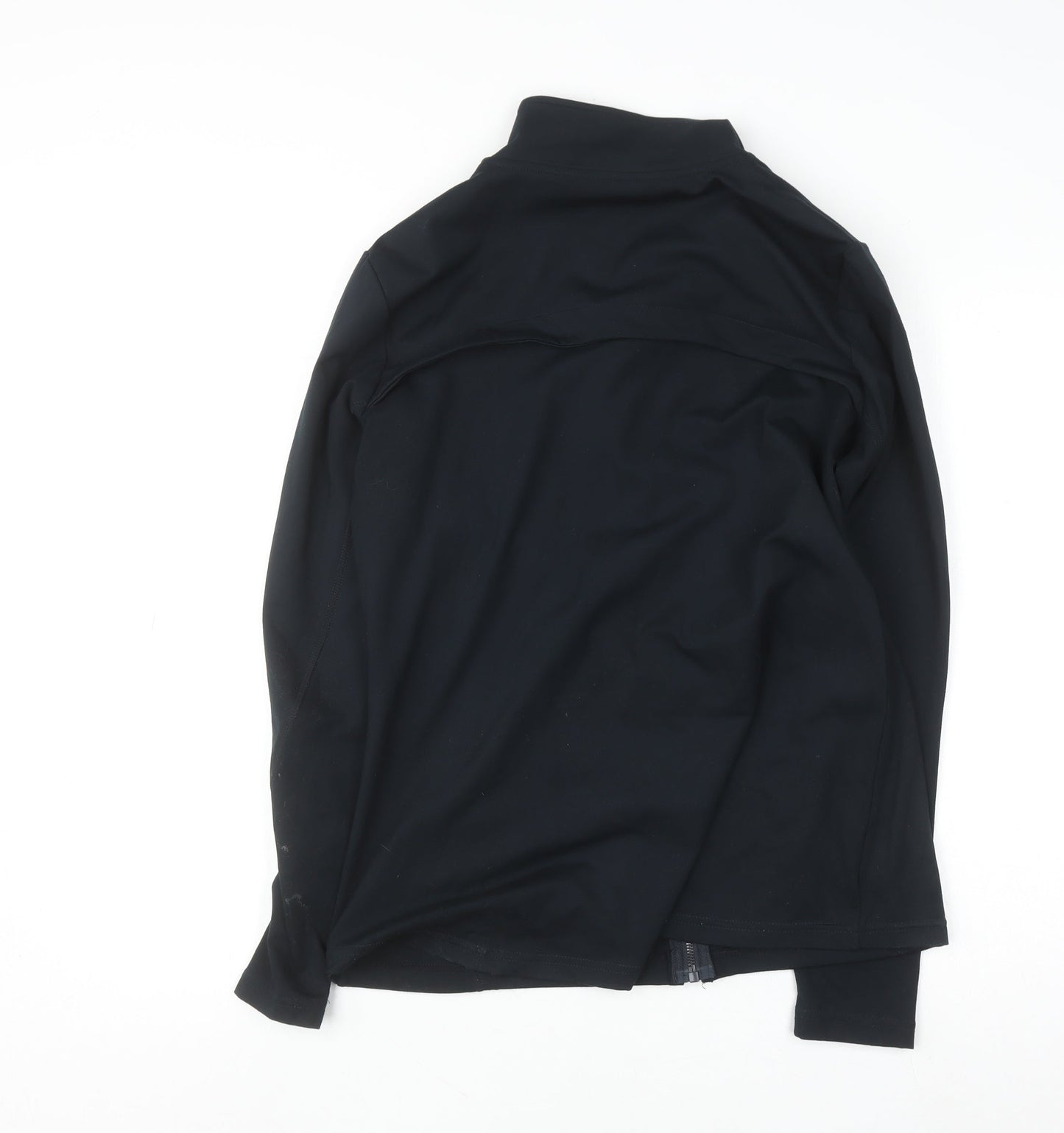 Dunnes Stores Womens Black Size 14 Track Jacket Full Zip Lightweight Activewear