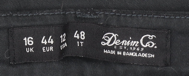 Denim Co Women's Black Skinny Stretch Jeans Size 16