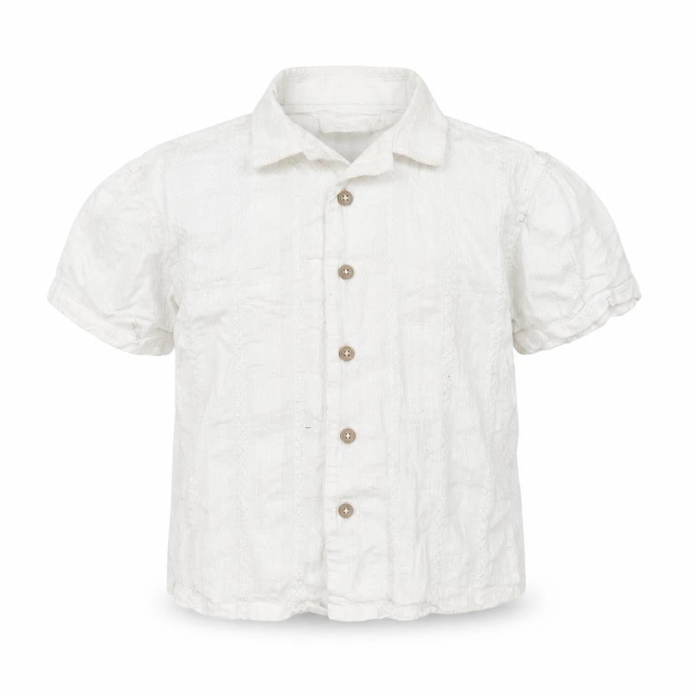 Next Boys White 2-3 Years Button-Up Short Sleeve Cotton Shirt