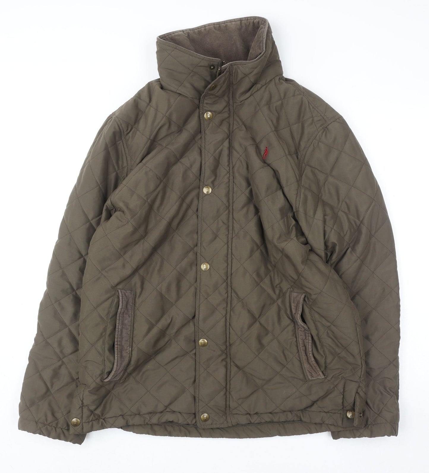 Jack Murphy Men’s Brown Quilted Mid-Length Jacket M Polyester Outdoor Wear
