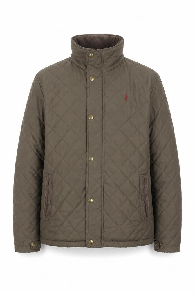 Jack Murphy Men’s Brown Quilted Mid-Length Jacket M Polyester Outdoor Wear