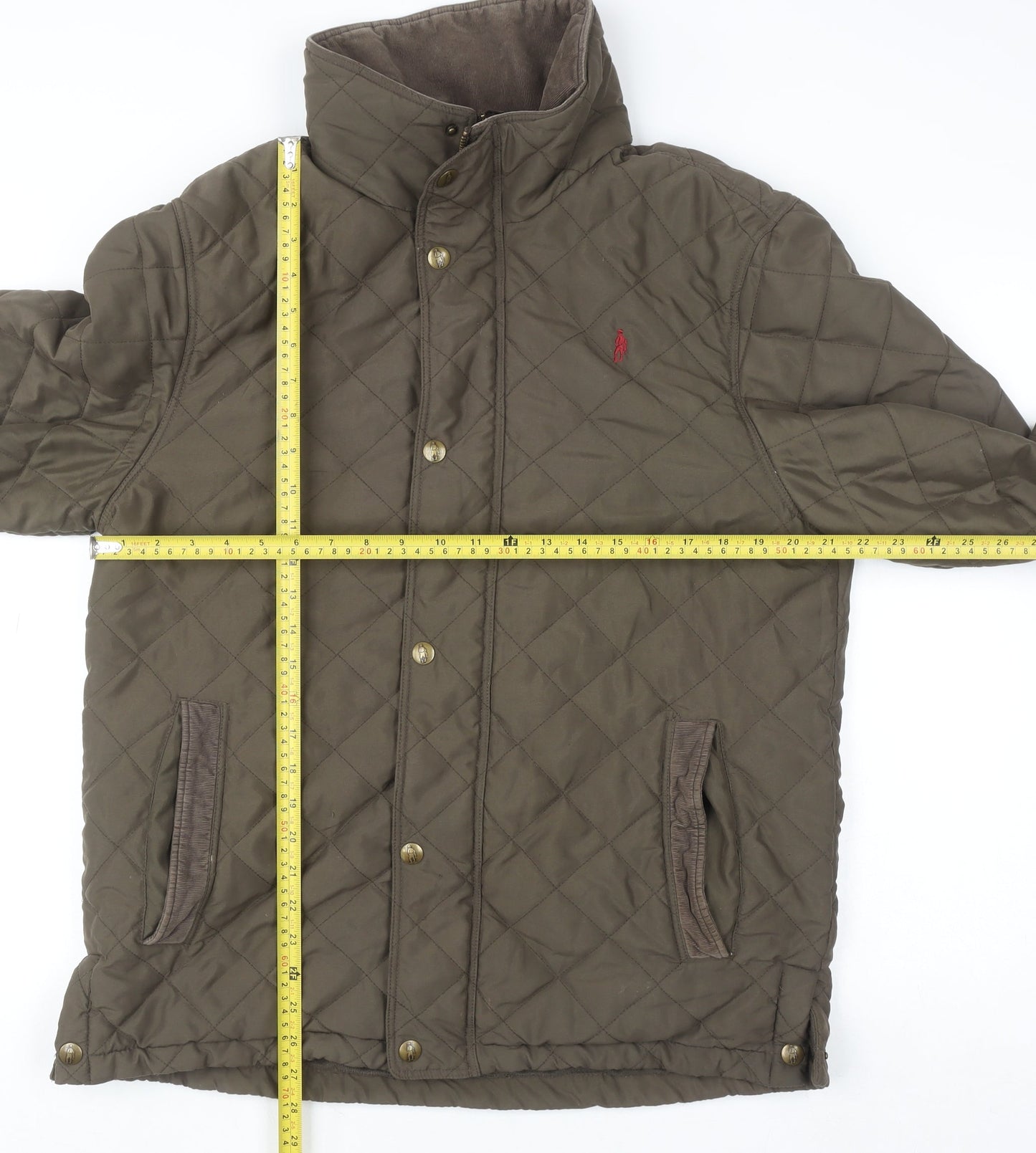 Jack Murphy Men’s Brown Quilted Mid-Length Jacket M Polyester Outdoor Wear