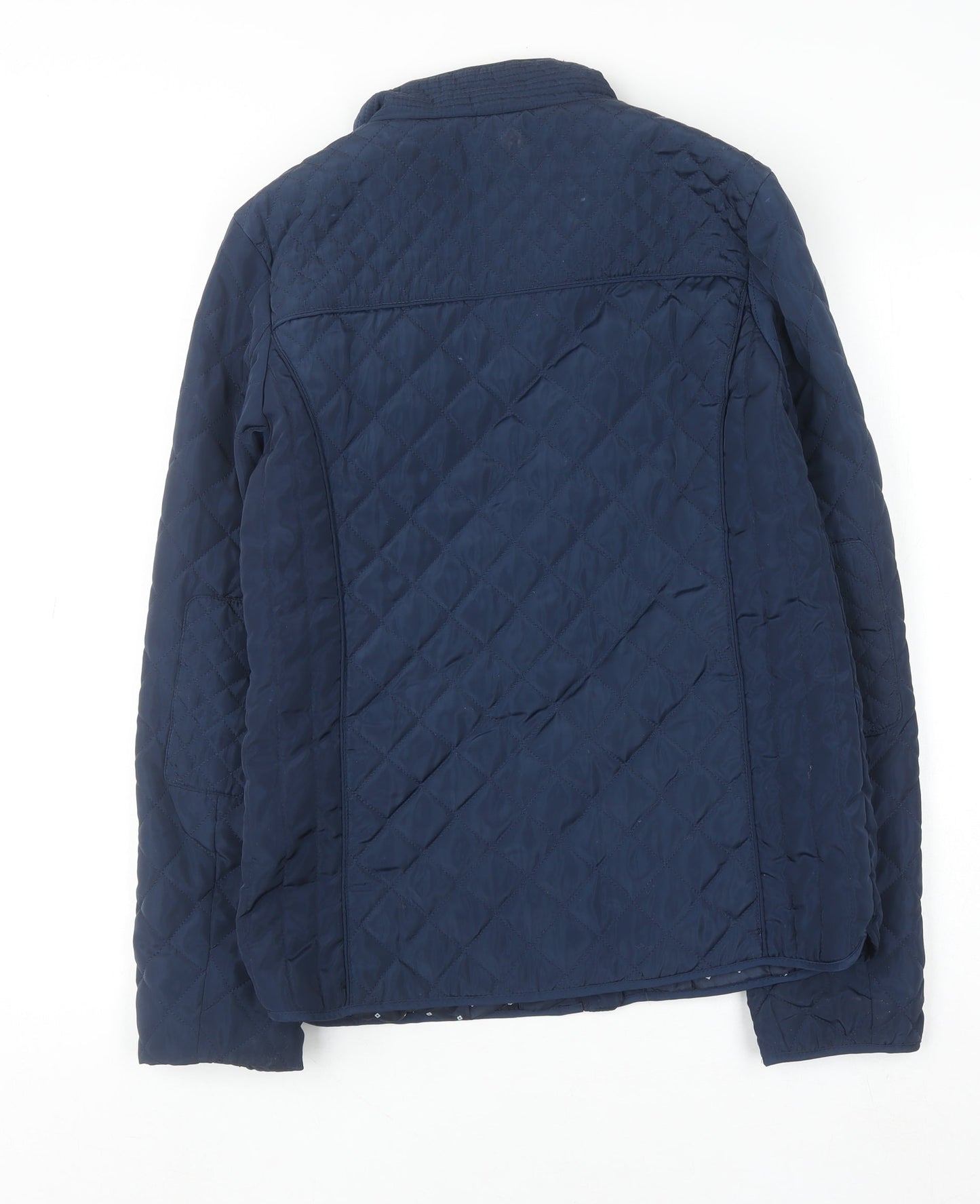 DMB Girls Blue Quilted Zip-Up Winter Jacket – Size 15-16 Years