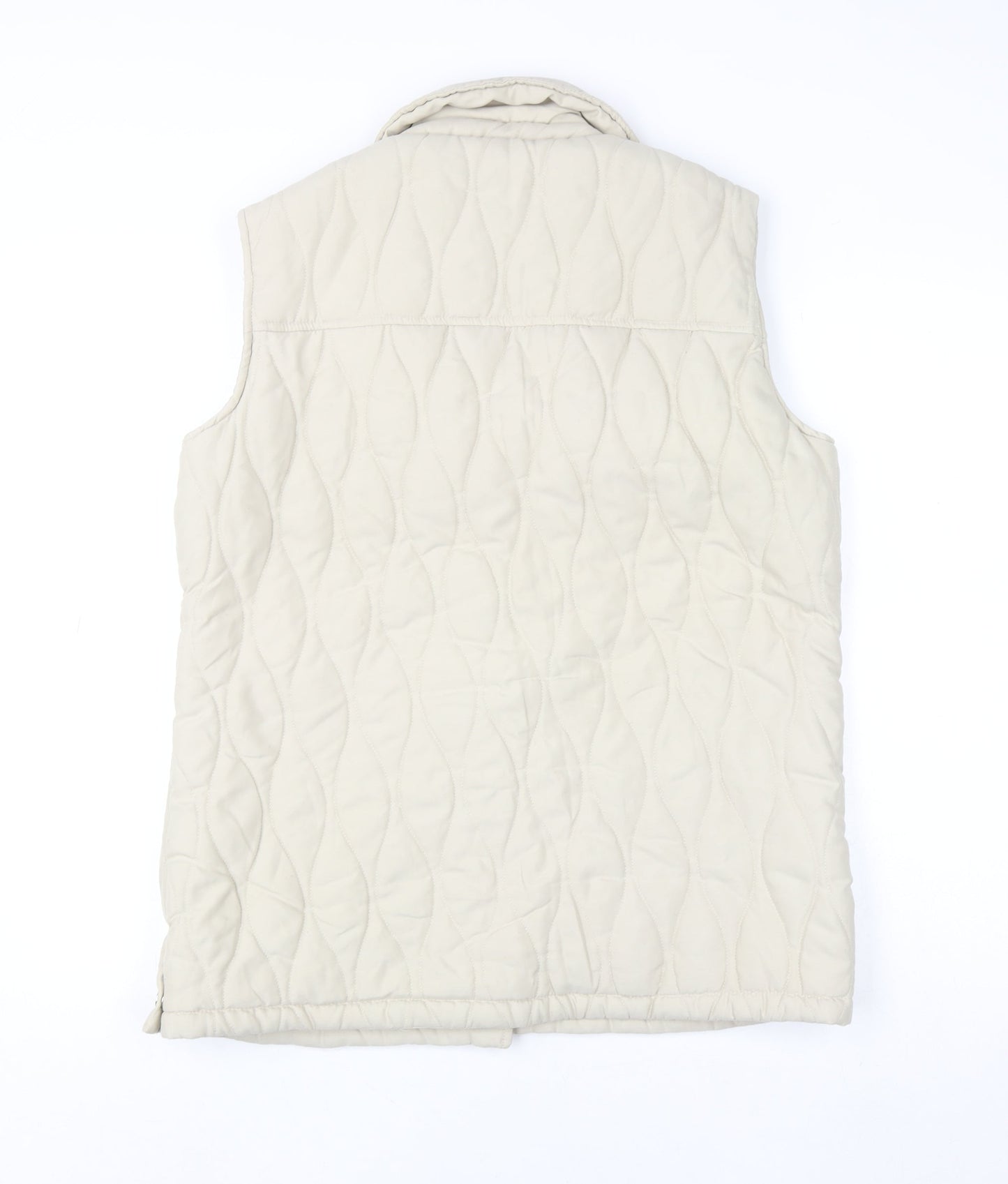 Pure & Natural Women's Beige Quilted Waistcoat S Regular Fit