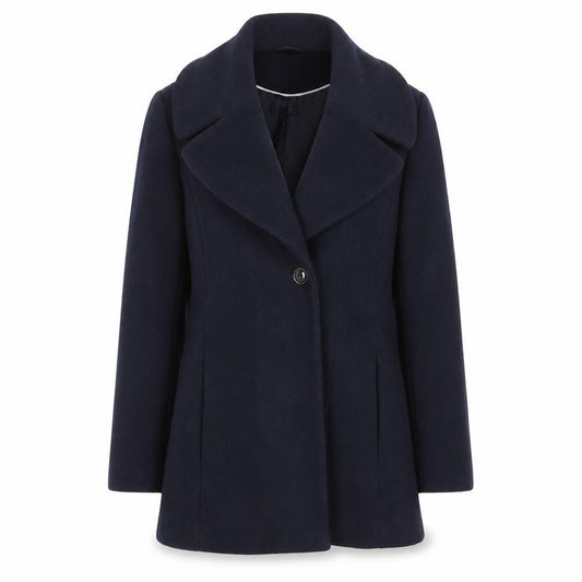 Debenhams Collection Women's Navy Blue Classic Coat Size 10