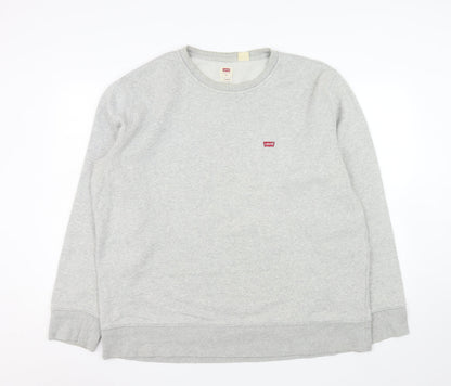 Levi's Men's Grey XL Classic Crew Neck Pullover Sweatshirt